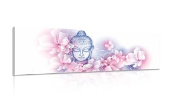 Obraz Budda z kwiatem - 150x50