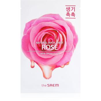 The Saem Natural Mask Sheet Rose maseczka płócienna o działaniu nawilżajaco-rewitalizującym 21 ml