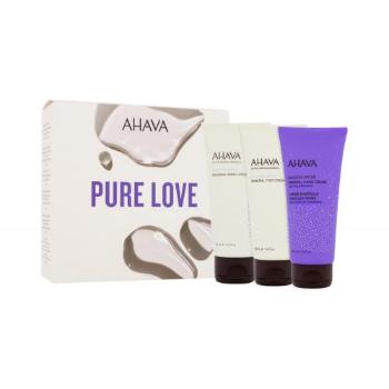 AHAVA Pure Love zestaw Mleczko do ciała 100 ml + krem do rąk 100 ml + krem do stóp 100 ml dla kobiet