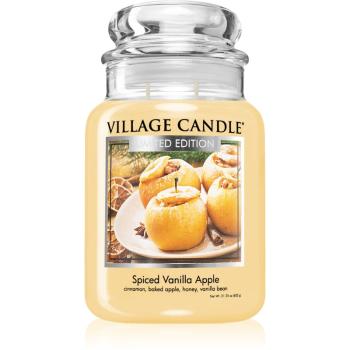 Village Candle Spiced Vanilla Apple świeczka zapachowa (Glass Lid) 602 cm