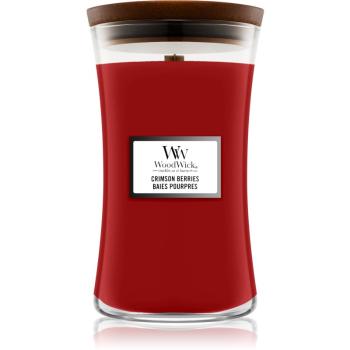 Woodwick Crimson Berries świeczka zapachowa z drewnianym knotem 610 g