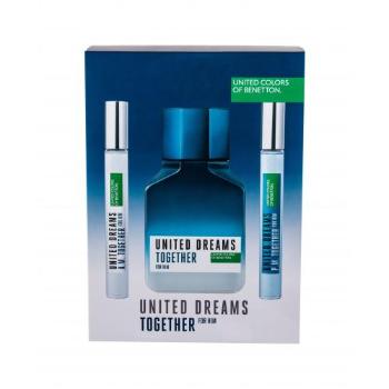 Benetton United Dreams Together zestaw Edt 100 ml + Edt United Dreams Together A.M. 10 ml + Edt United Dreams Together P.M. 10 ml M Uszkodzone pudełko