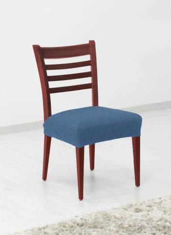 Pokrowiec elastyczny na siedzisko krzesła, komplet 2 ks Denia, niebieski
