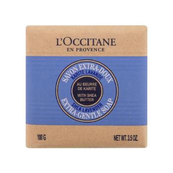L'Occitane Shea Butter Lavender Extra-Gentle Soap 100 g mydło w kostce dla kobiet