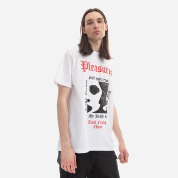 Koszulka męska PLEASURES Reality T-shirt P22W062-WHITE
