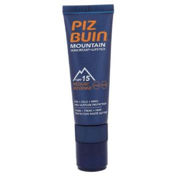 PIZ BUIN Mountain Suncream And Lipstick SPF15 22,3 ml preparat do opalania twarzy unisex Uszkodzone pudełko