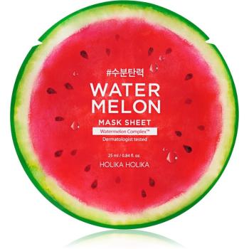 Holika Holika Watermelon Mask maseczka płócienna o działaniu nawilżającym i łagodzącym 25 ml