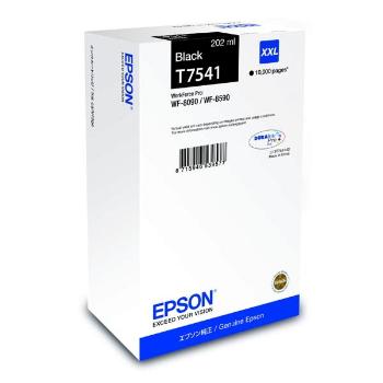 Epson originální ink C13T754140, T7541, XXL, black, 202ml, Epson WorkForce Pro WF-8090DW, WF-8590DWF