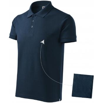 Elegancka męska koszulka polo, ciemny niebieski, 3XL