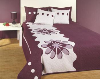 Forbyt, Narzuta na łóżko z poszewami, Margot, fioletowy