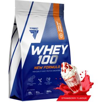 Trec Nutrition Whey 100 New Formula białko serwatkowe smak Strawberry Cream 700 g