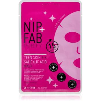 NIP+FAB Salicylic Fix maseczka płócienna do twarzy 10 g