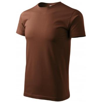 Koszulka unisex o wyższej gramaturze, czekolada, XL