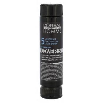 L'Oréal Professionnel Homme Cover 5´ 3x50 ml farba do włosów dla mężczyzn 5 Light Brown