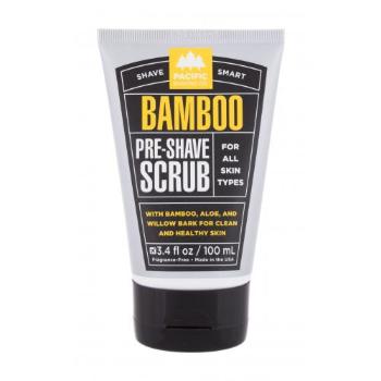 Pacific Shaving Co. Shave Smart Bamboo Pre-Shave Scrub 100 ml preparat przed goleniem dla mężczyzn