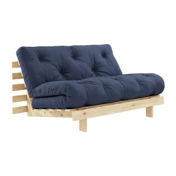 Sofa rozkładana z ciemnoniebieskim pokryciem Karup Design Roots Raw/Navy