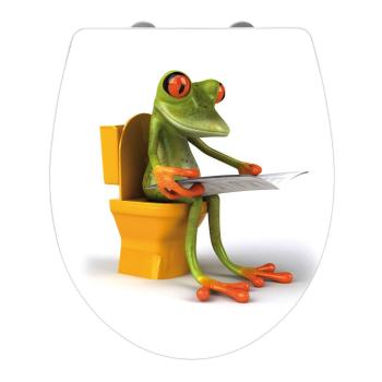 Deska sedesowa z łatwym domknięciem Wenko Frog News, 45x38,8 cm