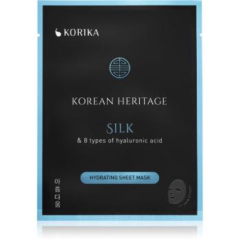 KORIKA Korean Heritage Silk & 8 Types of Hyaluronic Acid Hydrating Sheet Mask maska nawilżająca w płacie Silk Hydrating sheet mask