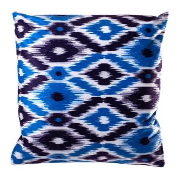 Niebieska poduszka dekoracyjna 45x45 cm Aztek – JAHU collections