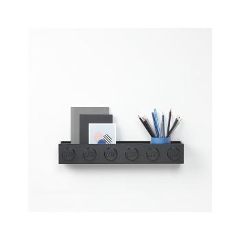 Dziecięca czarna półka ścienna LEGO® Sleek
