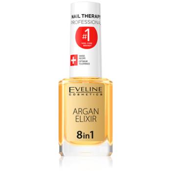 Eveline Cosmetics Nail Therapy Argan Therapy 8 in 1 eliksir regenerujący do paznokcie i skórki wokół paznkoci 12 ml