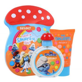 The Smurfs Brainy zestaw Edt 50ml + 75ml Piana do kąpieli dla dzieci