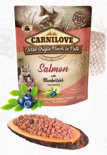 CARNILOVE dog pouch PUPPY salmon/blueberries - 300g