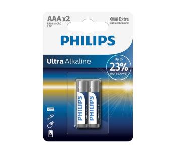 Philips LR03E2B/10 - 2 ks Bateria alkaliczna AAA ULTRA ALKALINE 1,5V