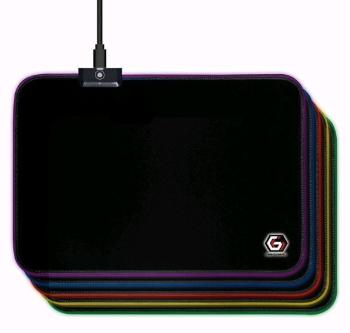 GEMBIRD Podkładka pod mysz MP-GAMELED-M, USB, podświetlenie RGB, gaming, 250x350mm, tkanina, czarna