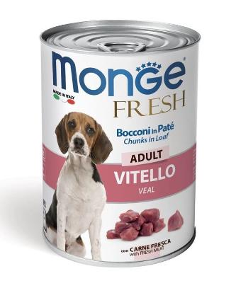 MONGE Fresh Dog Karma dla psa Cielęcina w cieście 400g