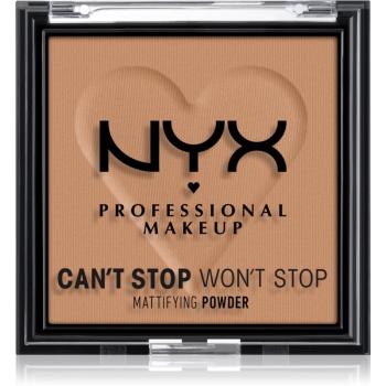 NYX Professional Makeup Can't Stop Won't Stop Mattifying Powder puder matujący odcień 07 Caramel 6 g