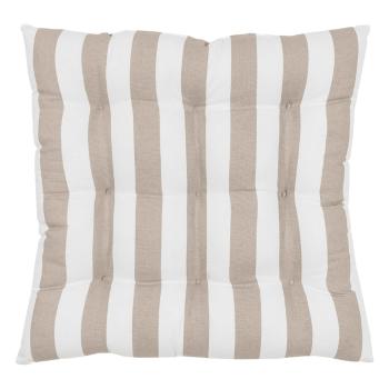 Biało-beżowa bawełniana poduszka na krzesło Westwing Collection Timon, 40x40 cm
