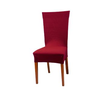 Pokrowiec na krzesło z oparciem - ciemnoczerwony - Rozmiar 80 x 40 cm