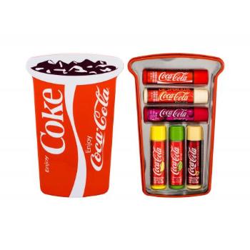 Lip Smacker Coca-Cola Lip Balm zestaw Balsam do ust 6 x 4 g + Metalowe opakowanie dla dzieci