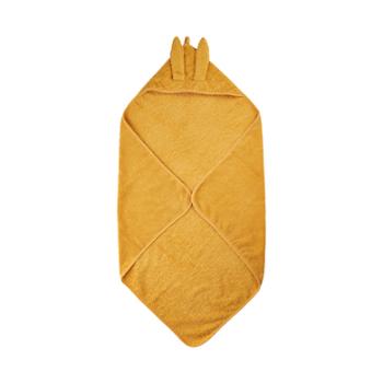 Pippi Ręcznik z kapturem Mineralny Yellow 83 x 83 cm