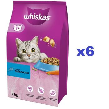 WHISKAS Adult 6x1,4 kg  sucha karma pełnoporcjowa dla dorosłych kotów z pysznym tuńczykiem