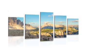 5-częściowy obraz przepiękna panorama gór
