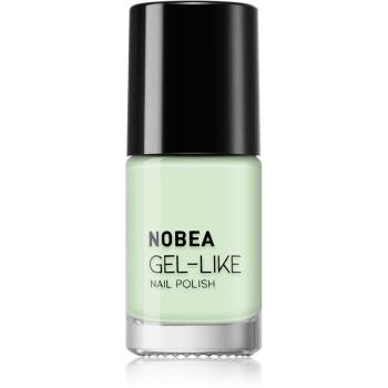 NOBEA Day-to-Day Gel-like Nail Polish lakier do paznokci z żelowym efektem odcień #N66 Lime sorbet 6 ml