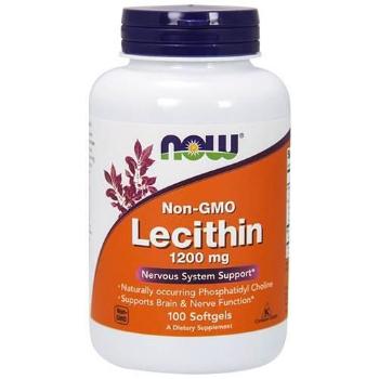 NOW Lecithin - 100softgelsStymulatory i neurotransmitery > Koncentracja i nauka
