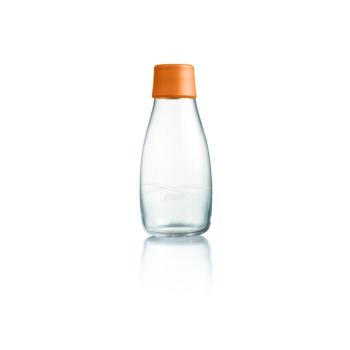 Pomarańczowa butelka ze szkła ReTap, 300 ml