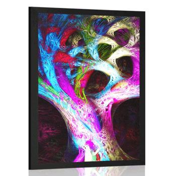 Plakat tajemnicze abstrakcyjne drzewo - 20x30 silver