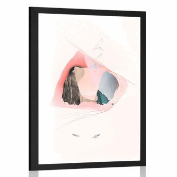 Plakat abstrakcja artystyczna - 30x45 white
