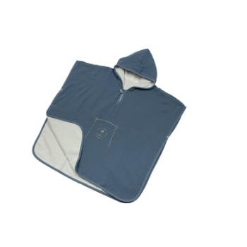 Be Be 's Collection Muslin ręcznik Poncho Dark Blue 2-5 Years