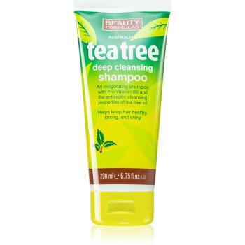 Beauty Formulas Tea Tree szampon dogłębnie oczyszczający 200 ml