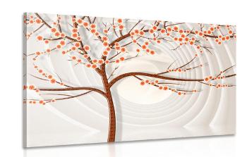 Obraz nowoczesne drzewo na abstrakcyjnym tle - 60x40