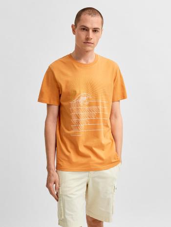 Selected Homme Collin Koszulka Pomarańczowy