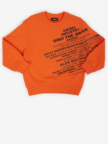 Diesel Sweter dziecięcy Pomarańczowy