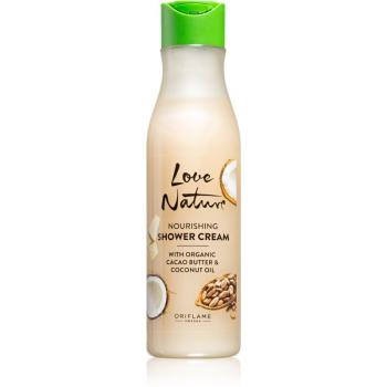 Oriflame Love Nature Cacao Butter & Coconut Oil intensywnie odżywiający krem pod prysznic 250 ml
