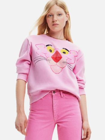 Desigual Pink Panther Bluza Różowy