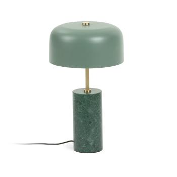 Zielona lampa stołowa Kave Home Biscane